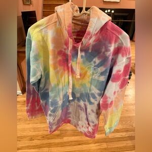 Ivory Ella Tie-Dye Hoodie – Size M
